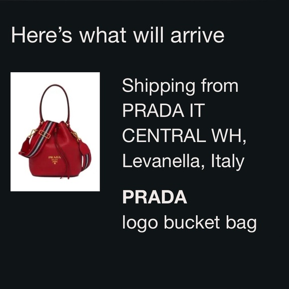 PRADA Dual Strap Top Handle Bucket Bag Vitello Daino Small - Picture 4 of 4